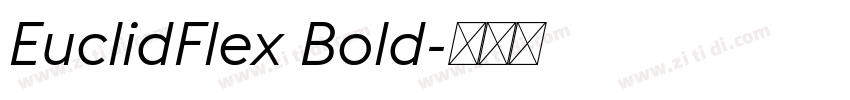 EuclidFlex Bold字体转换